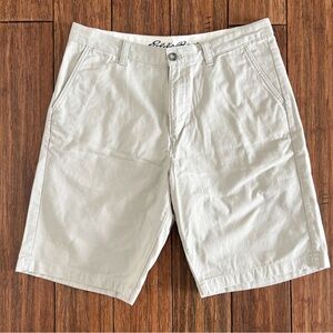 NWT Eddie Bauer Mens Khaki Chino Shorts Size 35 Waist Legend Wash Golf